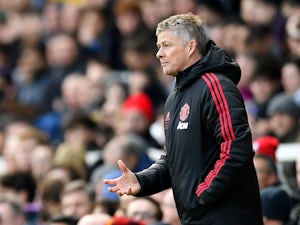 Manchester United manager Ole Gunnar Solskjaer watches on during his side's Premier League clash with Fulham on February 9, 2019