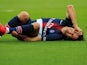 Paris Saint-Germain forward Edinson Cavani goes down injury during a Ligue 1 clash with Bordeaux on February 9, 2019