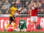 Wolverhampton Wanderers' Ivan Cavaleiro celebrates scoring against Bristol City in the FA Cup on February 17, 2019