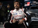 Fernando Alonso pictured on January 14, 2019
