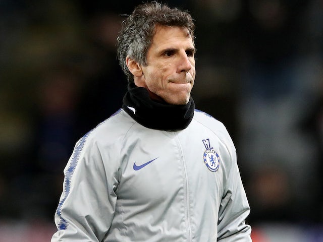 Zola misses Chelsea's Europa League clash through ill health