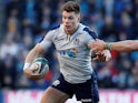 Huw Jones in action for Scotland on February 2, 2019