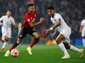 Manchester United midfielder Jesse Lingard comes up against Presnel Kimpembe of PSG in their Champions League clash on February 12, 2019
