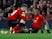 Manchester United winger Anthony Martial goes down injured during the Champions League clash with PSG on February 12, 2019