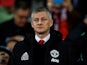 Manchester United manager Ole Gunnar Solskjaer watches on during his side's Champions League clash with PSG on February 12, 2019