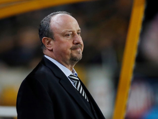 Newcastle manager Rafael Benitez watches his side take on Wolves on February 11, 2019