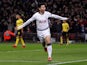 Tottenham Hotspur forward Son Heung-min celebrates scoring against Borussia Dortmund in their Champions League clash on February 13, 2019
