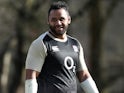 Billy Vunipola durinng an England training session on February 19, 2019