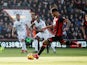 Joshua King takes a penalty during Bournemouth's Premier League clash with Wolverhampton Wanderers on February 23, 2019