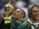 South Africa's Bryan Habana lifts the World Cup in 2007