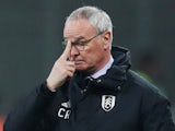 Fulham manager Claudio Ranieri despairs on February 22, 2019
