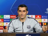 Ernesto Valverde during a press conference on February 18, 2019