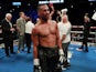 James DeGale reacts after his defeat to Chris Eubank Jr on February 23, 2019