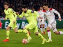 Barcelona's Lionel Messi runs clear against Lyon in their Champions League clash on February 19, 2019