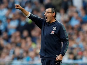 Chelsea manager Maurizio Sarri watches on during the EFL Cup final against Manchester City on February 24, 2019