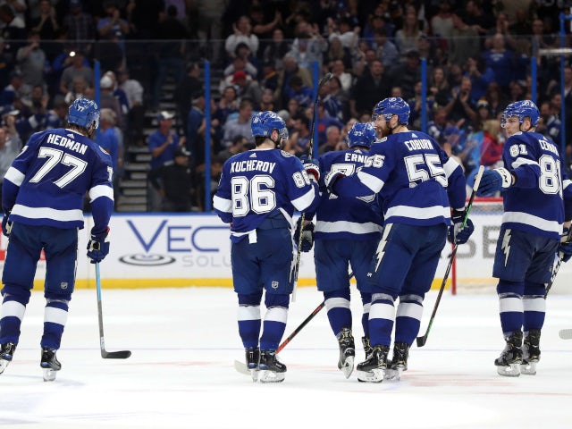 NHL team Tampa Bay Lightning in February 2019.