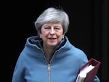UK prime minister Theresa May pictured on February 20, 2019