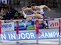 Great Britain's Andy Pozzi in action during the 60m hurdles men qualifying heats on March 3, 2019
