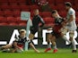 Bristol Bears' Dan Thomas scores their first try against Gloucester on March 1, 2019