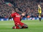 Liverpool forward Sadio Mane celebrates after scoring against Watford in the Premier League on February 27, 2019