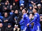 Cardiff City's Victor Camarasa celebrates scoring their second goal with Josh Murphy against West Ham on March 9, 2019