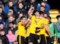 Raul Jimenez celebrates scoring for Wolverhampton Wanderers against Chelsea in the Premier League on March 10, 2019.