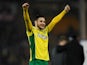 Norwich City's Emiliano Buendia celebrates scoring against Swansea on March 8, 2019