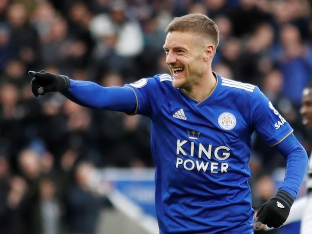 Brendan Rodgers hails 'wonderful' Jamie Vardy after two-goal performance
