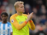 A deflated Jonas Lossl after Huddersfield lose again on March 9, 2019
