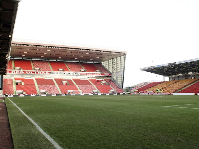 General view of Aberdeen's Pittodrie Stadium from 2008