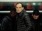 Paris Saint-Germain head coach Thomas Tuchel looks dejected during his side's Champions League defeat to Manchester United on March 6, 2019