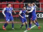 Ipswich Town's Myles Kenlock celebrates their first goal against Bristol City on March 12, 2019