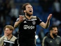 Daley Blind celebrates for Ajax in March 2019