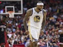 Golden State Warriors center DeMarcus Cousins (0) reacts after scoring during the fourth quarter against the Houston Rockets at Toyota Center on March 14, 2019