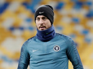 Eden Hazard during a Chelsea training session on March 13, 2019