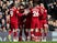 Sadio Mane celebrates with teammates after opening the scoring for Liverpool against Fulham on March 17, 2019