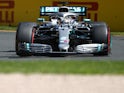 Lewis Hamilton in action during Australian GP practice on March 15, 2019