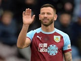 Phil Bardsley pictured for Burnley in March 2019