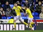 Leeds United's Mateusz Klich celebrates scoring their first goal against Reading on March 12, 2019