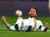 Sergio Ramos on the floor for Real Madrid on March 2, 2019