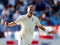 Stuart Broad in action for England on February 10, 2019