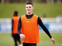 Declan Rice during an England training session on March 19, 2019