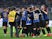 Inter Milan players celebrate beating AC Milan on March 17, 2019