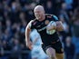 Exeter's Jack Yeandle runs in a try against Bath on March 24, 2019