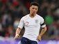 Jadon Sancho pictured for England on March 22, 2019