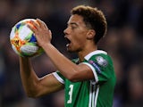 Jamal Lewis in action for Northern Ireland on March 21, 2019