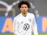 Leroy Sane during a Germany training session on March 19, 2019