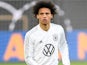 Leroy Sane during a Germany training session on March 19, 2019