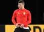 Luka Jovic during a Serbia training session on March 19, 2019