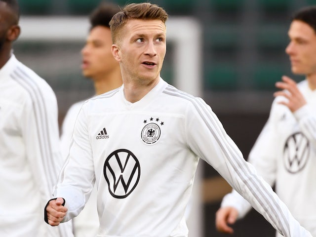 Marco Reus during a Germany training session on March 19, 2019